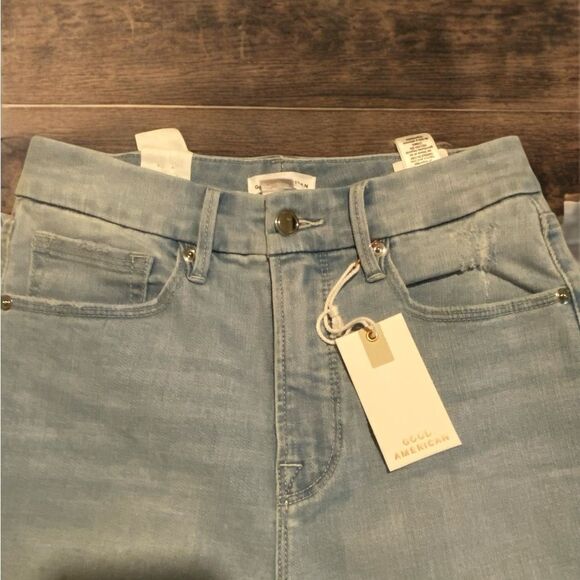 Good American | Good waist Cropped Ankle Jeans | High Waist jeans NWT size 4/27 - Picture 9 of 10